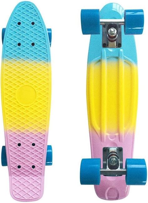 Nieuw Kleurrijk Mini Skate Centboard Voor Kinderen Plastic Cruiser Voltooide Grafische