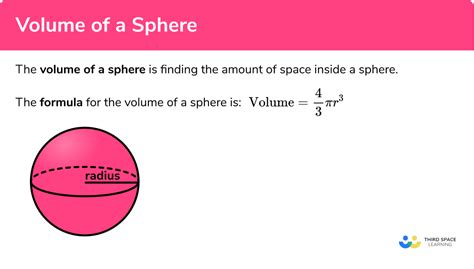 Volume Of A Sphere Gcse Maths Steps And Examples