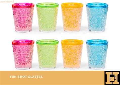 Fun Shot Glasses Home Bar Kit