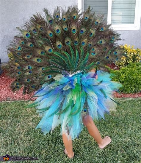 Homemade Peacock Costume For Girl Photo 22
