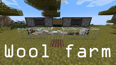 Automatic Wool Farm Minecraft Youtube
