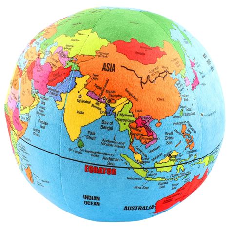 World Globe Map With Equator Wayne Baisey