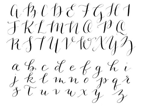 Calligraphy Alphabet Modern Oppidan Library Riset