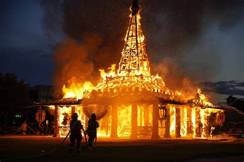 This Burning Man Artist Built A Temple And Set It On Fire