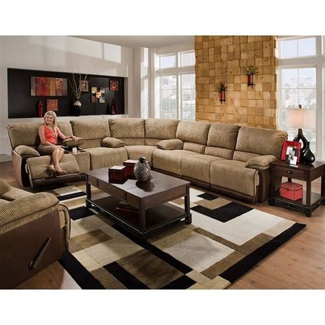Clayton Reclining Sectional Living Room Set Catnapper Furniture Cart