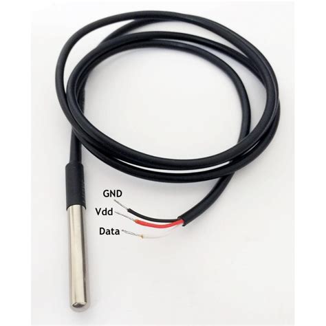The ds18b20 runs well on 3.3v so no level shifter or special power supply is needed. Buy DS18B20 Water-Proof Temperature Sensor Probe Online In ...