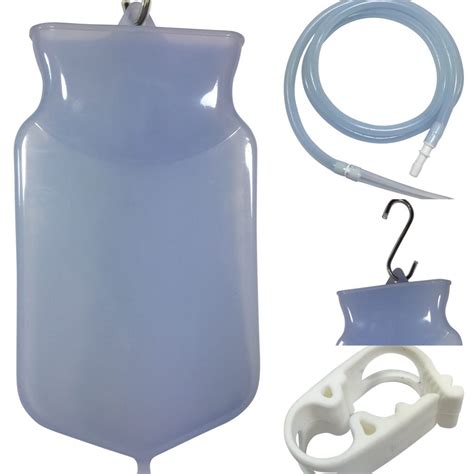 Silicone Enema Bag Kit Litre Medical Grade Quality Reusable