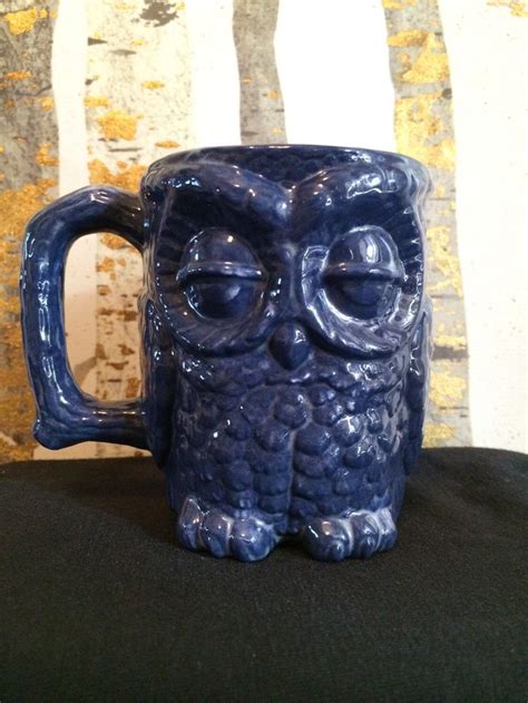Ceramic Owl Coffee Mug Coffee Cup Hand Made Soup Mug One Of A Etsy