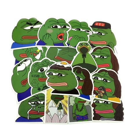 Pepe The Frog Stickers Dank Meme Apparel