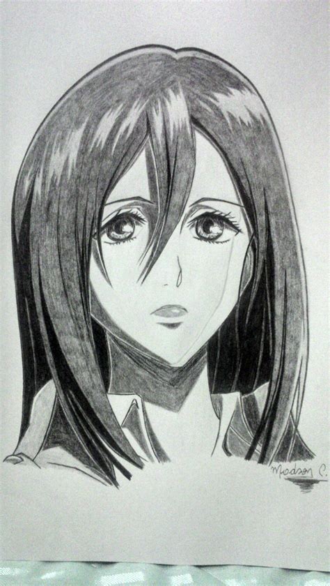 Mikasa Ackerman From Shingeki No Kyojin Anime Drawings Cute Drawings