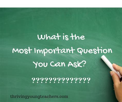 What Is The Most Important Question You Can Ask Thriving Young