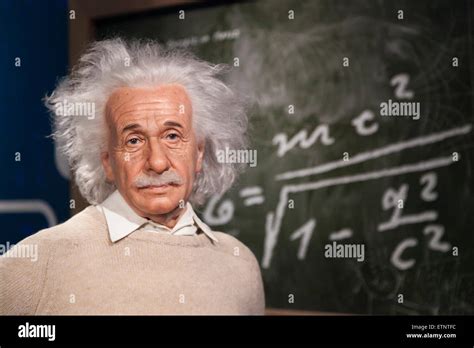 A Wax Figure Of Albert Einstein German Born Theoretical Physicist On