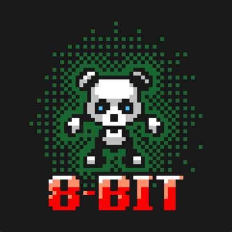 8 Bit Panda Bear 8bit Games T Shirt Teepublic