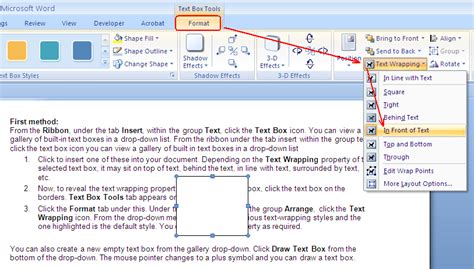 Formatting Text Boxes In Word Jdsno