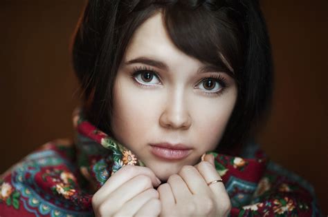 Face Portrait Maxim Maximov Women Ekaterina Ermakova Depth Of
