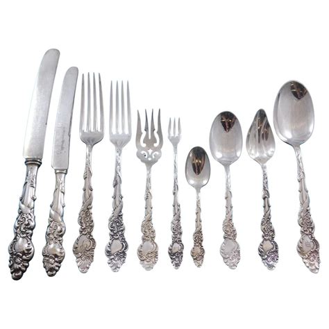 siren by int l rogers bros silverplate flatware set service 44 pcs woman figural for sale at