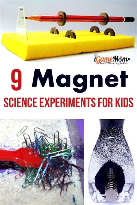 9 Science Experiments Explaining Magnetism For Kids 과학실험 과학영역