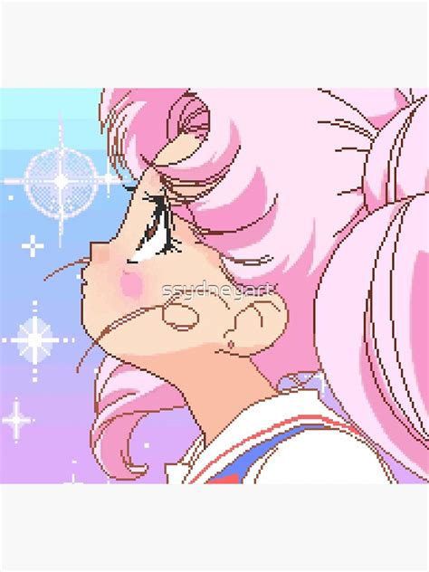 Sailor Chibi Moon Pixel Art Poster For Sale By Ssydneyart Redbubble