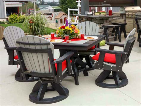 Poly Square Patio Table Set Brandenberry Amish Furniture