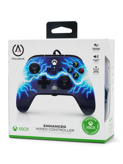 Xbox Series Xs Powera Enhanced Wired Controller Arc Lightning Big