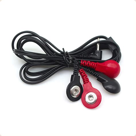 Adult Sex Toy Wholesale Snap Electrode Lead Wires 4 In 1 Double Color