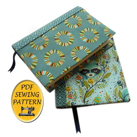 Book Cover Sewing Pattern For A5 Journal Notebook Cover Instant