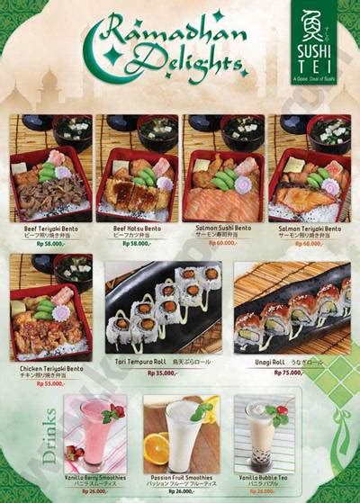 The prices shown are subject to 10% service charge. Sushi Tei Ramadhan Delight | Discount and Promo Hunter...
