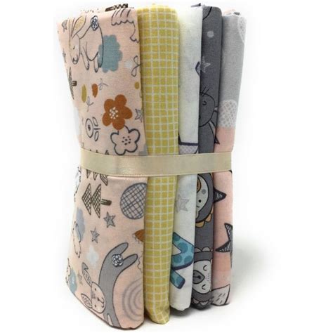 Lewis And Irene Bella Bunny And Bear Fabric Fat Quarter Pack 1