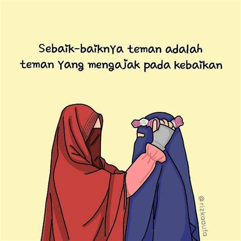 50 Gambar Kartun Muslimah Bercadar Cantik Berkacamata Kartun Muslimah