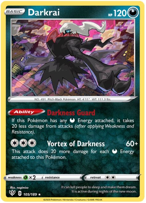 Darkrai Darkness Ablaze 105 Pokemon Card