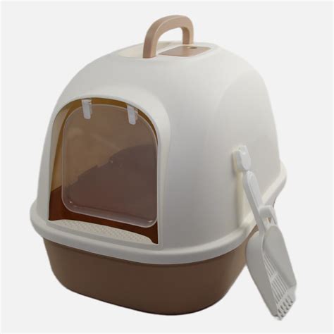 Yes4pets Portable Hooded Cat Toilet Litter Box Tray House With Handle