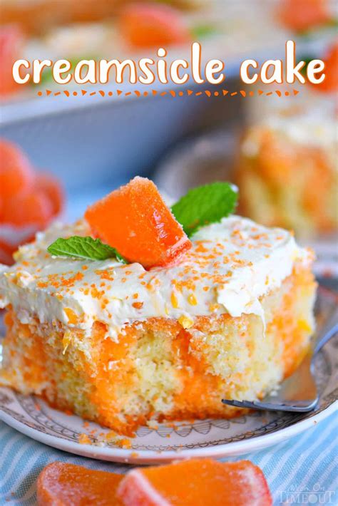 This Easy Orange Creamsicle Poke Cake Is A Wonderful Addition To All