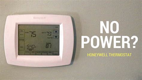Press button on top and pull to remove the wallplate. No power to Honeywell thermostat? Here's a fix. - YouTube