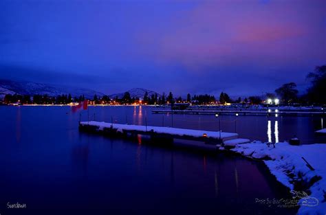 Sundown The Blue Hour At Skaha Lake Photograph By Guy Hoffman Fine