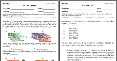 Math Q Week Melc Based Learning Activity Sheets Deped Click