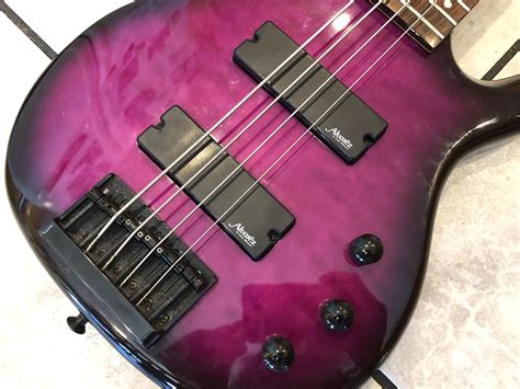 Alvarez 6 String Electric Bass Guitar Purple Burst Reverb