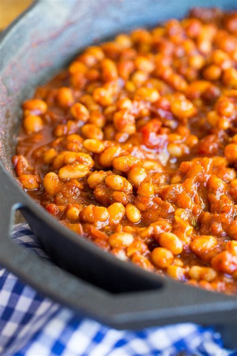 stove top bbq baked beans {vegetarian}