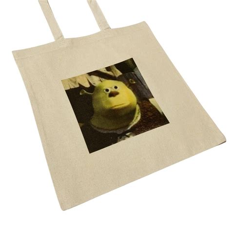 Funny Confused Shrek Meme Tote Bag Classic Meme Bag Inspired By Reddit