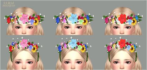Sims 4 Ccs The Best Flower Crown For Boys And Girls By Marigold