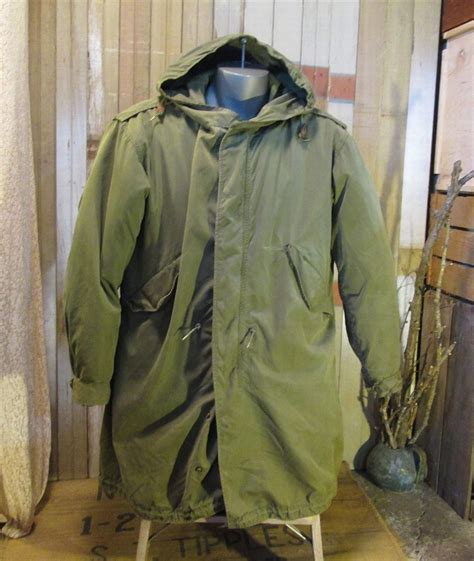 Army M 51 Fishtail Parka Military Mod Coat Vintage 50s Green