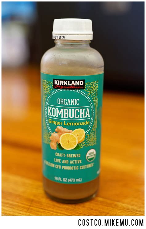 Kirkland Organic Kombucha Ginger Lemonade