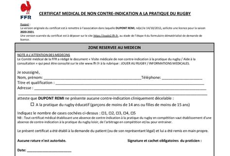 Certificat De Soin Medical