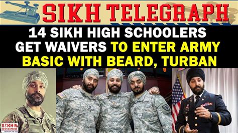 14 Sikh High Schoolers Get Waivers To Enter In Us Army Sikh Telegraph Sne Youtube
