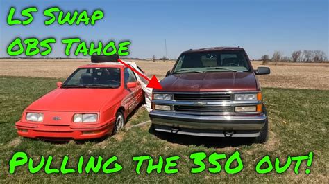 Obs Tahoe Ls Swap Pt1 Pulling The 350 Youtube