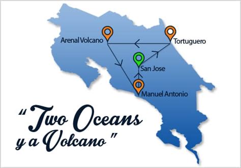 Two Oceans And A Volcano Costa Rican Vacation Package