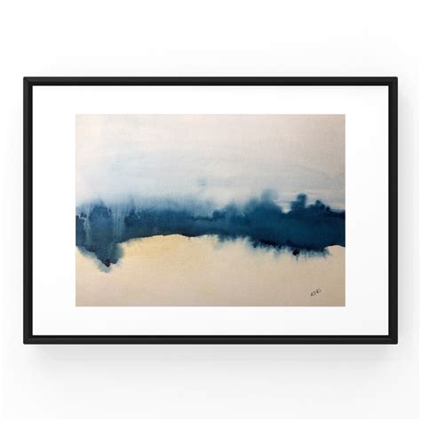Abstract Landscape Watercolor Painting Original Minimalist Etsy