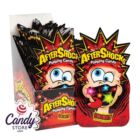 mini aftershocks cherry popping candy 24ct