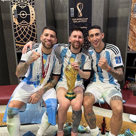 Lionel Messi Leads Argentinas Dressing Room Celebrations As He Dances