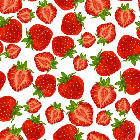 Strawberry Seamless Pattern Stock Vector Image By ©macrovector 46559089