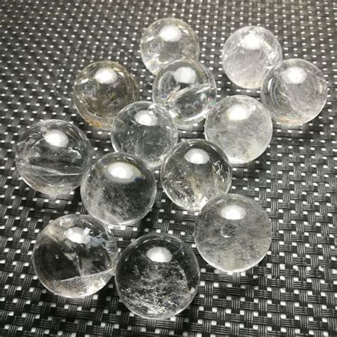 5sizes 16 28mm Clear Natural Quartz Crystal Sphere Balls Sphere Crystal